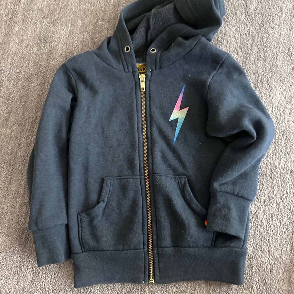 Aviator nation Kids Hoodie with Lightning Bolt